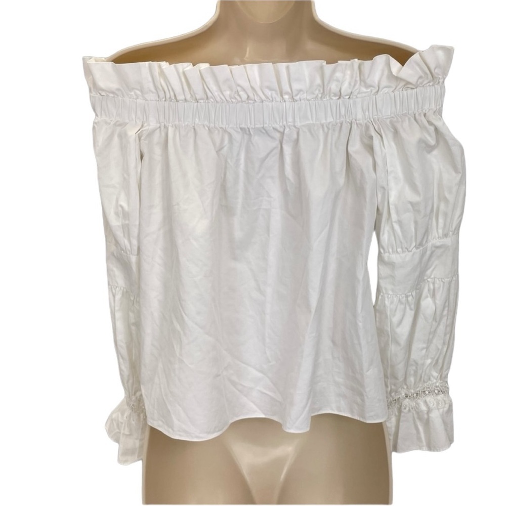 Alexis Ruffle Top XS White - Picture 2 of 15